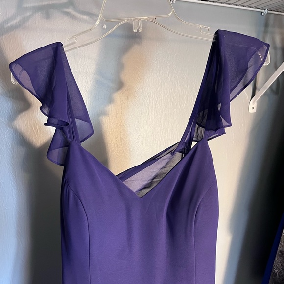 AZAZIE Everett A-line Dress in Color ROYALTY - Picture 2 of 9